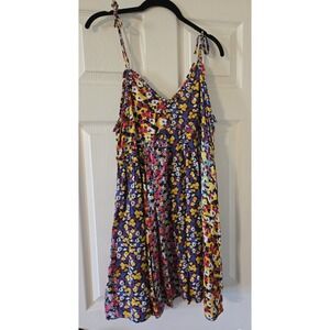 Patrons Of Peace Floral Sundress Multicolor Boho Mini Dress Small